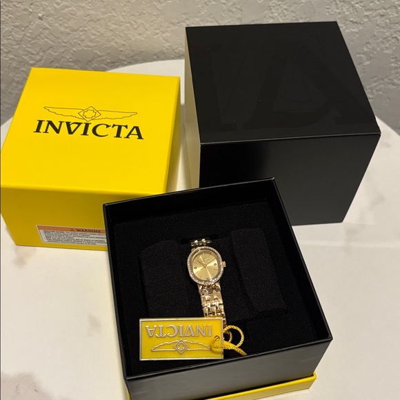 NWT Invicta Angel Pixie Women's Watch - 20mm, Gold - Picture 1 of 7